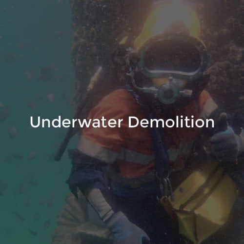 3_underwater-demolition Gilbert Diving offers Underwater Demolition service for a broad range of clients.